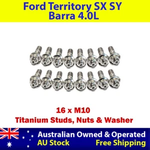 Titanium Exhaust Manifold & Turbo Stud Kit For Ford Territory SX SY Barra 4.0L - Bild 1 von 4