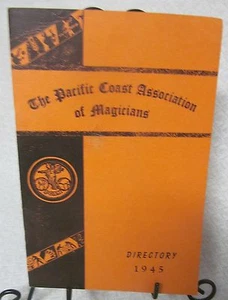 Pacific Coast Association of Magicians Directory 1945 - Imagen 1 de 1