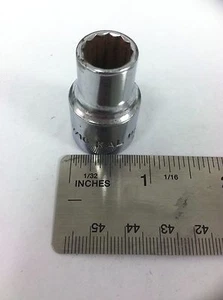 KAL USA 7/16", 12-Point Shallow Socket 1/2" Drive - Picture 1 of 4