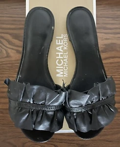 michael kors flats 8 black - Picture 1 of 2