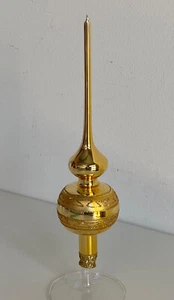 Wunderschöne Christbaumspitze Gold Glitter 989/22 - Picture 1 of 3