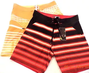 MICROS Men's Board Shorts Swimwear with Can Opener Orange Red variety of sizes - Picture 1 of 12