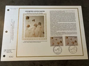TIMBRE PLANCHE PREMIER JOUR N°956 JACQUES LOUIS DAVID SERMENT  JEU DE PAUME  F79 - Bild 1 von 1