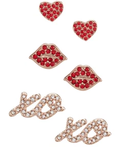 New in Package kate spade new york Love Studs Earring Set of 3 - Picture 1 of 3