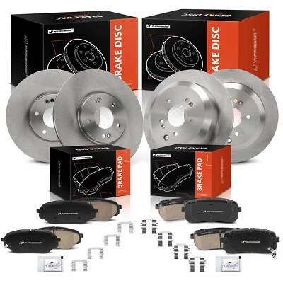 现代韦拉克鲁斯 2007 2008 2009 - 2012 年的盘式转子和制动垫前后 — 第 1/4 张图片