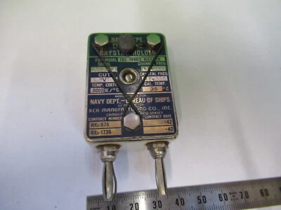 RCA NAVY CERAMIC ANTIQUE QUARTZ CRYSTAL FREQUENCY CONTROL AS PICTURED Z6-A-79 - Image 1 of 4