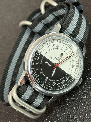 Vintage Watch Rakets 24h Automatic Wrist Men's Russian Soviet USSR Sputnik Day - Image 1 of 4