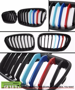 2011-2014 BMW F20 F21 1-SERIES Matte Black w/ M/// Color Front Kidney Grille - Picture 1 of 1