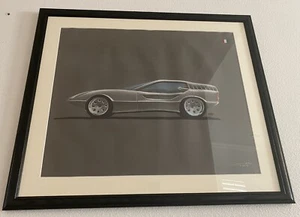 Original 1972 Concept Car Drawing Signed By Chief Porsche Engineer Jan Matthias - Picture 1 of 10