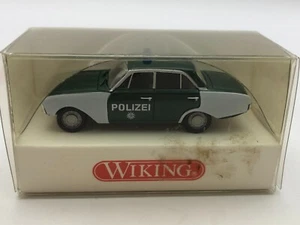 WIKING 8640125 FORD 17 M POLIZEI -GREEN+BLUE H0 1:87- GOOD IN BOX - 362 - Imagen 1 de 4
