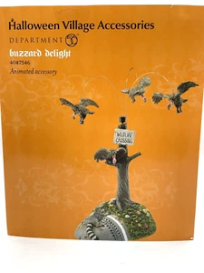 Dept 56 Accessories BUZZARD DELIGHT Polyresin Halloween Animated Scene 4047546 - Picture 1 of 5