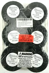 6er-Pack DYMO 30256 Kompatibel GELB Versandetiketten (300/Rolle) 2,31" x 4" - Bild 1 von 1