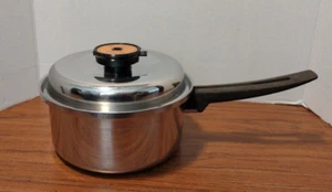Vintage Thermo-Core Temp-Tone Thermium Multi Plex 2,5 Quart Soßenpfanne USA Edelstahl - Bild 1 von 8