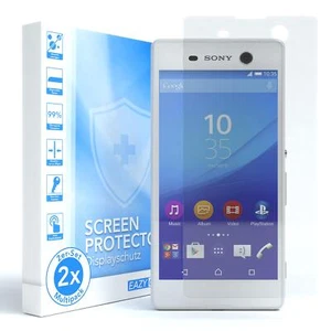 EAZY CASE 2x Szklany wyświetlacz do Sony Xperia M5 Szkło ochronne Hartowane szkło folia 9H - Zdjęcie 1 z 5