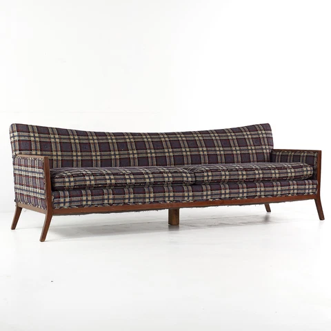 Paul McCobb Style Mid Century Walnut Sofa Cover
