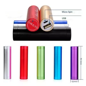 Portable Mini Metal 5V USB Power Bank DIY Case Charger Box Kit For 18650 Battery - Photo 1 sur 15