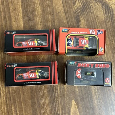 Lote de 4 coches Ricky Rudd NASCAR 1/64 Diecast Models Tide Texaco con certificado de autenticidad nuevo en caja Foto 1 de 4