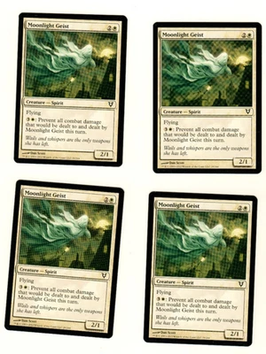 Set Of 4 Moonlight Geist Avacyn Restored 29/244 Magic the Gathering MTG Card - Image 1 of 4