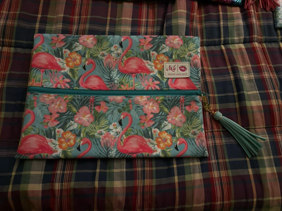 Make Up Junkie Flamingo Bag Size Large  - Image 1 of 3