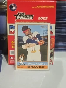 2025 Topps Heritage Ronald Acuna Jr. Flipped Bat Variation #367 Braves RARE SSP - Bild 1 von 3