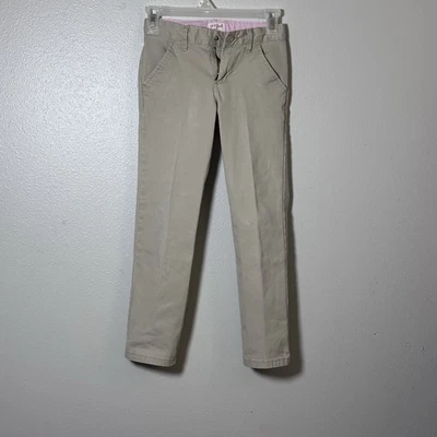 Cat & Jack Kids Girls Khaki Tan School Uniform Straight Pants size 8 - Image 1 of 4