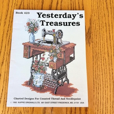 Yesterday's Treasures Book 423 Charted Designs Counted Thread Needlepoint 1992 - Image 1 of 4