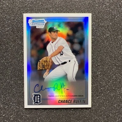 2010 Bowman Chrome CHANCE RUFFIN #BDPP64 Rookie AUTO - DETROIT TIGERS 078/500 - Image 1 of 4