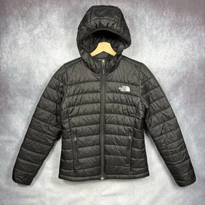 The North Face Women's Black Puffer Coat Jacket Size Small (S) Hooded Outdoor - Picture 1 of 14