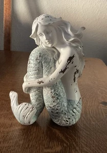 Meerjungfrau Statue Figur 8,5 Zoll groß rustikal - Bild 1 von 7