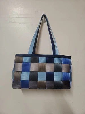 Harveys Searbelt Tote Bag  ‘Seacycle’ Large Satchel Blues / Gray - Image 1 of 4