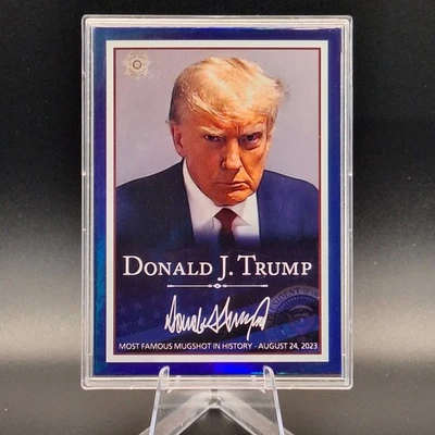 2023 Donald J Trump Mugshot Card Encased W/ COA “Most Famous Mugshot” No 45 - Image 1 of 4