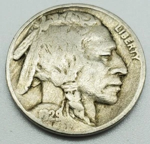 1929 Buffalo Nickel US Coin #34 - Picture 1 of 2