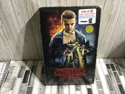 Stranger Things Season 1 Netflix 4-Disc DVD Blu-Ray Collector's Edition Box Set - Image 1 of 4