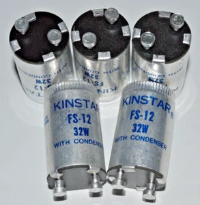 KINSTAR® FS-12 32W A22563 Leuchtstofflampe Starter mit Kondensator 5 Stück, NEU - Bild 1 von 3