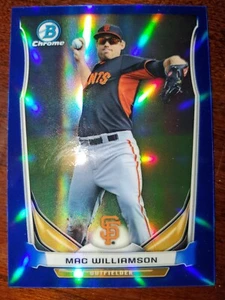 Mac Williamson 2014 Bowman Chrome Blue Parallel 301/399 - Bild 1 von 2