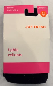 Joe Fresh Tights Girls 5-3y Black Solid Dance Warm Knit NWT FREE SHIPPING - Picture 1 of 2