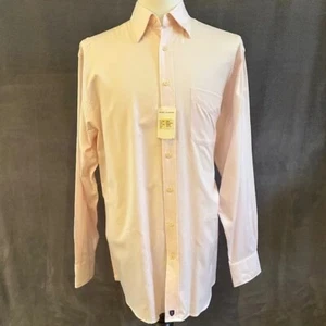 Henry Jacobson 80's ply 100% cotton pink hidden button-down collar sport shirt - Picture 1 of 5