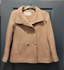 Jessica Simpson Pale Pink Wool Blend Lined Coat Jacket Medium Double Breasted