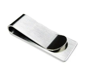 Stainless Steel Money Clip Silver Metal Pocket Holder Wallet Credit Card Holder - Picture 1 of 4