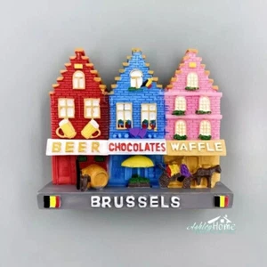 Brussels Belgium Tourism Tourist Souvenir 3D Resin Refrigerator Fridge Magnet - Zdjęcie 1 z 4