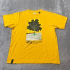 LRG Premium Fit T-shirt Męski 2XL XXL Krótki rękaw Żółty Okrągły dekolt Bawełna