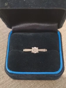 Platinum Diamond Ring Esme 0.48ct Brilliant Cut RRP £2250 - Picture 1 of 7