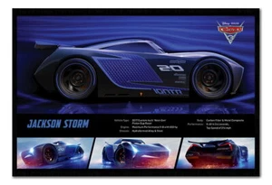88979 Cars 3 Jackson Storm Stats Pin de corcho con pasadores Decoración Pared Impresión Póster - Imagen 1 de 7