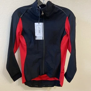 ASSOS Tiburu Jacket Laalalai- Women's MEDIUM - Black with National Red - Picture 1 of 7
