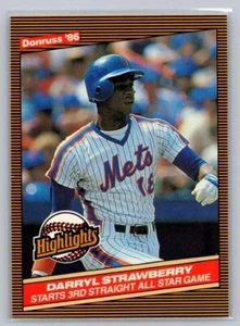 1986 Donruss Highlights Darryl Strawberry #24 - Picture 1 of 2