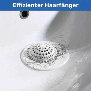 Abflusssieb-Haarsieb-Silikon,Abdeckung Haarfänger-Schutz Bad Küche,Sieb Haare - Bild 1 von 8