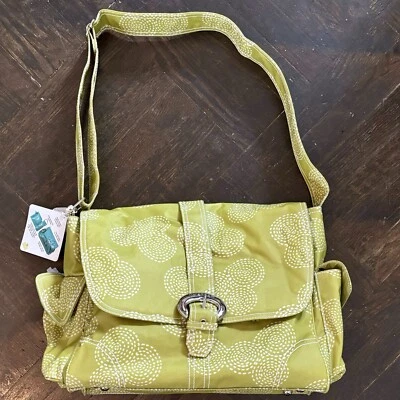 Kalencom Matte Coated Buckle Bag, Stitches Olive Green, NWT, Diaper/Nappy, Kit - Image 1 of 4