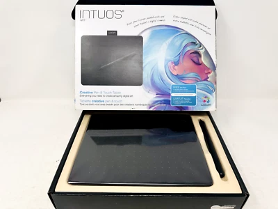 Wacom Black Small Intuos Art Pen and Touch Tablet CTH490AK - New Open Box (READ) - Image 1 of 4