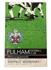 FULHAM V SHEFFIELD WEDNESDAY - DIVISION ONE - 16/4/1966 - Picture 1 of 1