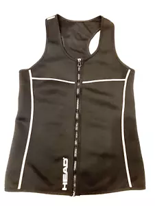 HEAD Wet Vest Mens Medium Black Front Zip Polyester Surf Water Beach Scuba - Picture 1 of 8
